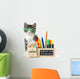 Cat with Green Glasses Wall Decal