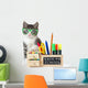 Cat with Green Glasses Wall Decal