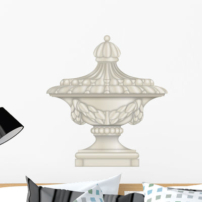 Classical Urn 1 Wall Decal shown on a wall