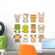 Sweet Zodiac Animals Wall Decal Sticker Set Wall Decal