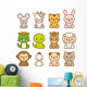 Sweet Zodiac Animals Wall Decal Sticker Set Wall Decal