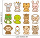 Sweet Zodiac Animals Wall Decal Sticker Set Wall Decal