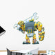 Robot Holding Wrench Vector Wall Decal
