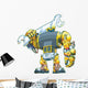 Robot Holding Wrench Vector Wall Decal