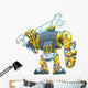 Robot Holding Wrench Vector Wall Decal