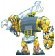 Robot Holding Wrench Vector Wall Decal