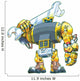 Robot Holding Wrench Vector Wall Decal