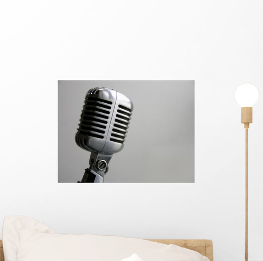 Vintage Microphone Wall Decal
