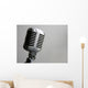 Vintage Microphone Wall Decal