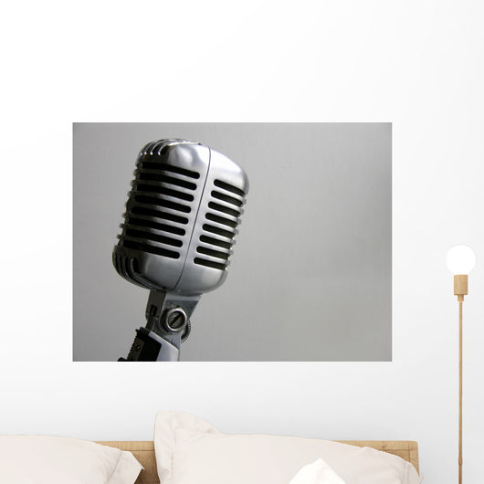 Vintage Microphone Wall Decal