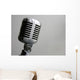 Vintage Microphone Wall Decal