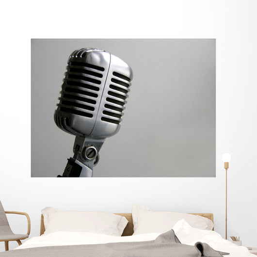 Vintage Microphone Wall Decal