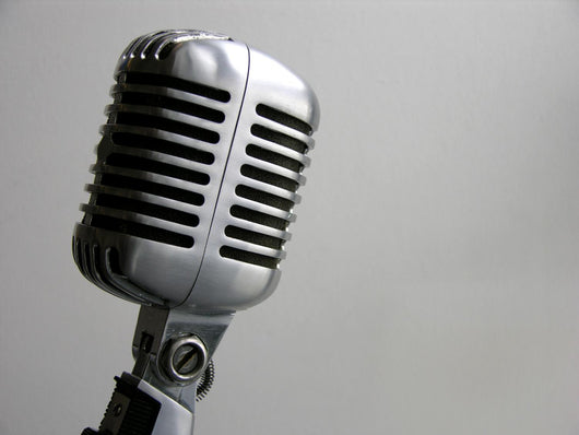 Vintage Microphone Wall Decal