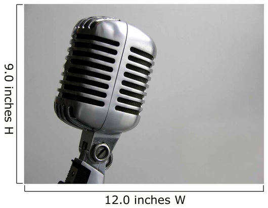 Vintage Microphone Wall Decal