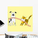Cat and Dog Vector Wall Decal
