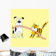 Cat and Dog Vector Wall Decal