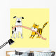 Cat and Dog Vector Wall Decal
