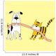 Cat and Dog Vector Wall Decal