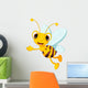 Waving Cartoon Bee Wall Decal
