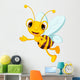 Waving Cartoon Bee Wall Decal