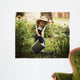 Cute Little Boy Watering Wall Decal