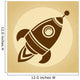 Vintage Rocket Space Wall Decal