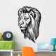Lion Head with Mane Wall Decal