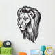 Lion Head with Mane Wall Decal
