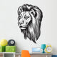 Lion Head with Mane Wall Decal