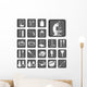Collection Laboratory Buttons Set Wall Decal
