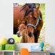 Mare and Colt Nuzzling Wall Decal