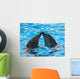 Kissing Dolphins Wall Decal