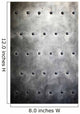 Black Metal Plate or Wall Decal