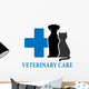 Veterinary Care Symbol Wall Decal