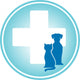 Blue Veterinary Symbol Wall Decal
