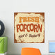 Popcorn Metal Sign Wall Decal