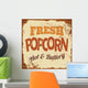 Popcorn Metal Sign Wall Decal