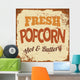 Popcorn Metal Sign Wall Decal