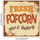 Popcorn Metal Sign Wall Decal