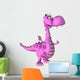 Pink Female Dragon Cartoon Wall Decal