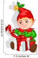 Christmas Elf Wall Decal