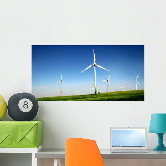 Wind Turbines Farm Alternative Wall Decal