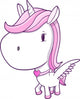 Cute Unicorn Pegasus Vector Wall Decal Design 2