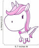 Cute Unicorn Pegasus Vector Wall Decal Design 2