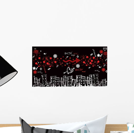 My Dream Town Wall Decal