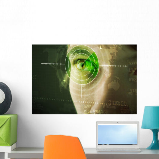 Modern Man with Cyber Wall Decal