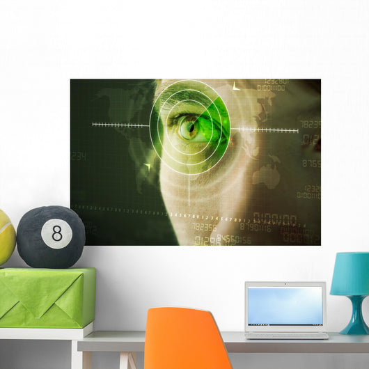 Modern Man with Cyber Wall Decal