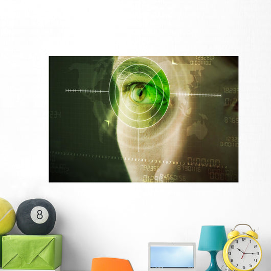 Modern Man with Cyber Wall Decal