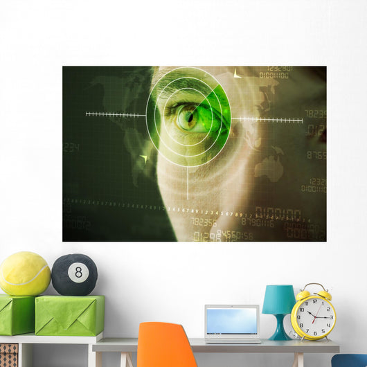 Modern Man with Cyber Wall Decal