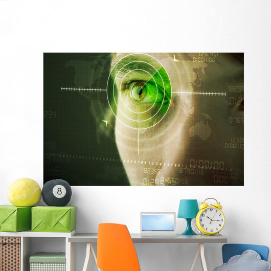 Modern Man with Cyber Wall Decal